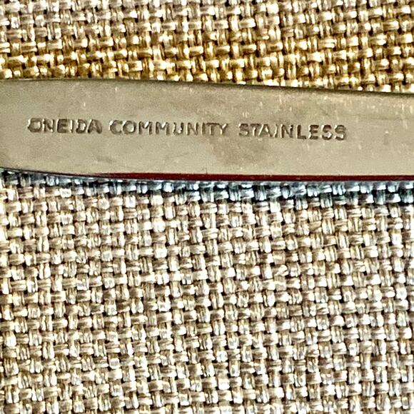 Oneida Community Older Satinique Stainless 7 Dinner Forks MCM 7 1/4” B. Crocker - Picture 5 of 8